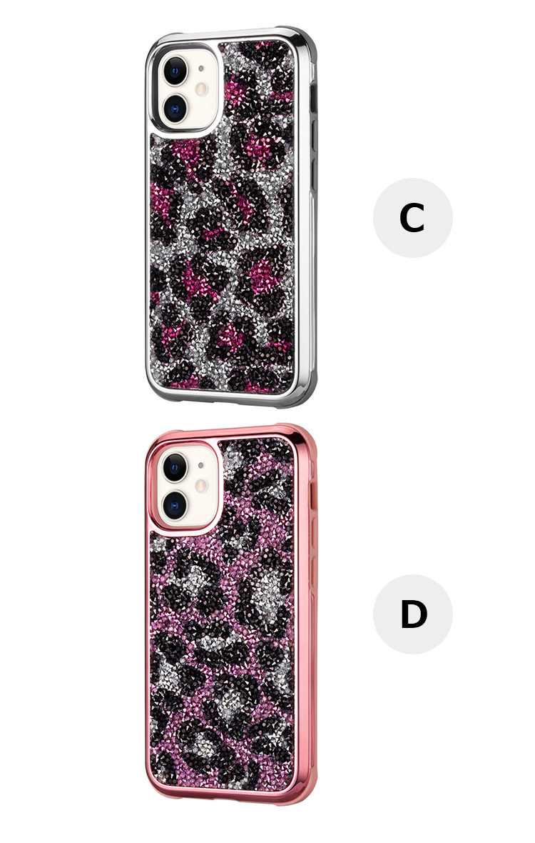 キラキラヒョウ柄スマホケース（iPhone13） Amazon.co.jp: iPhone13 Pro ケース ヒョウ柄 かわいい キラキラ