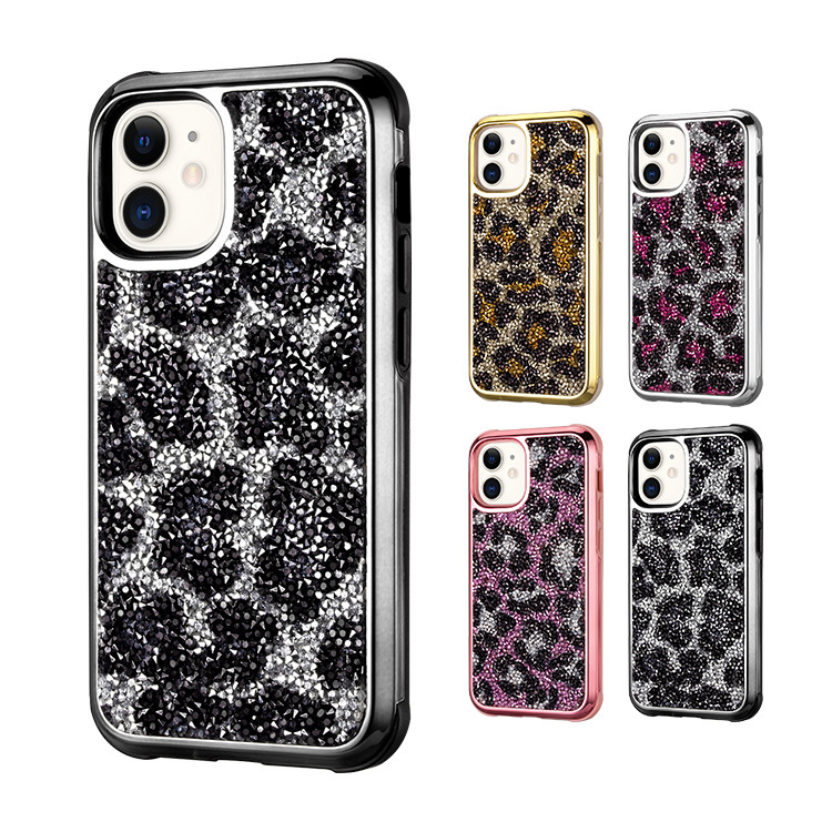 キラキラヒョウ柄スマホケース（iPhone13） iPhone13/13 mini/13 Pro/13 Pro Max ケース/カバー ヒョウ柄