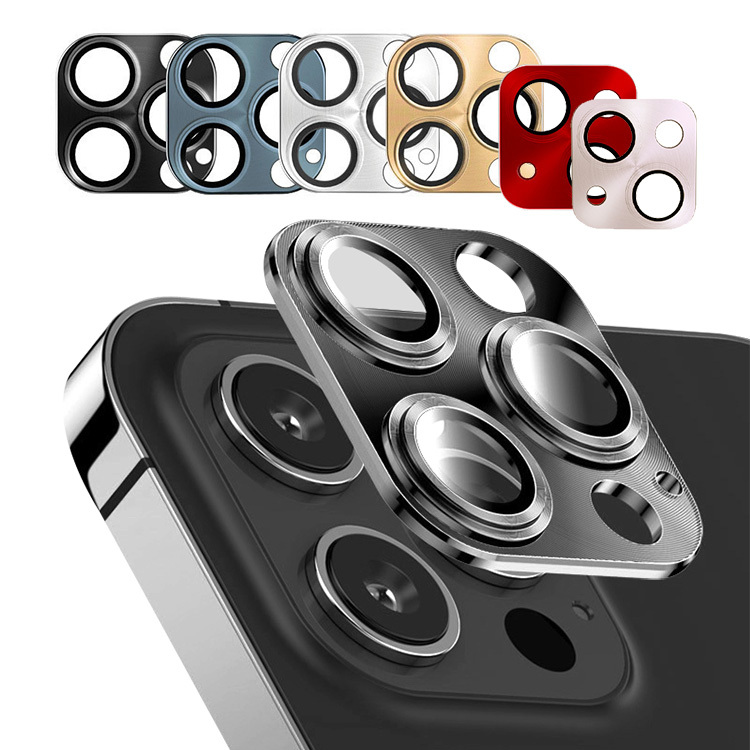 iPhone13/13 mini/13 Pro/13 Pro Max カメラレンズ 保護 メタルリング ファッションリング レンズカバー レンズ プロテクター ベゼル