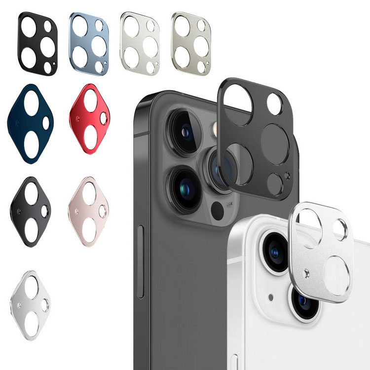 iPhone14/14 Plus/14 Pro/14 Pro Max カメラレンズ 保護 メタルリング ファッションリング レンズカバー レンズ プロテクター ベゼル｜keitaiichiba