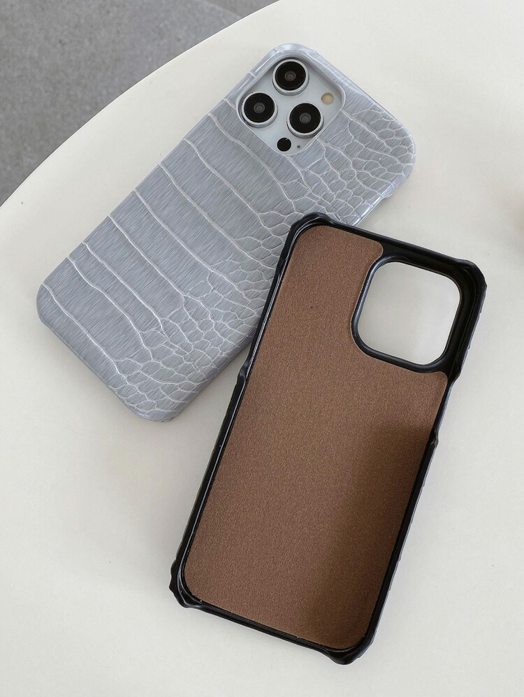 iPhone15 ケース クロコダイル調 PUレザー iPhone 15 Plus/15 Pro/15