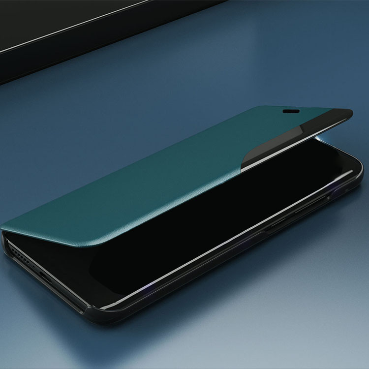iPhone15 手帳型 透明 窓付き シンプル スタンド機能 PUレザー