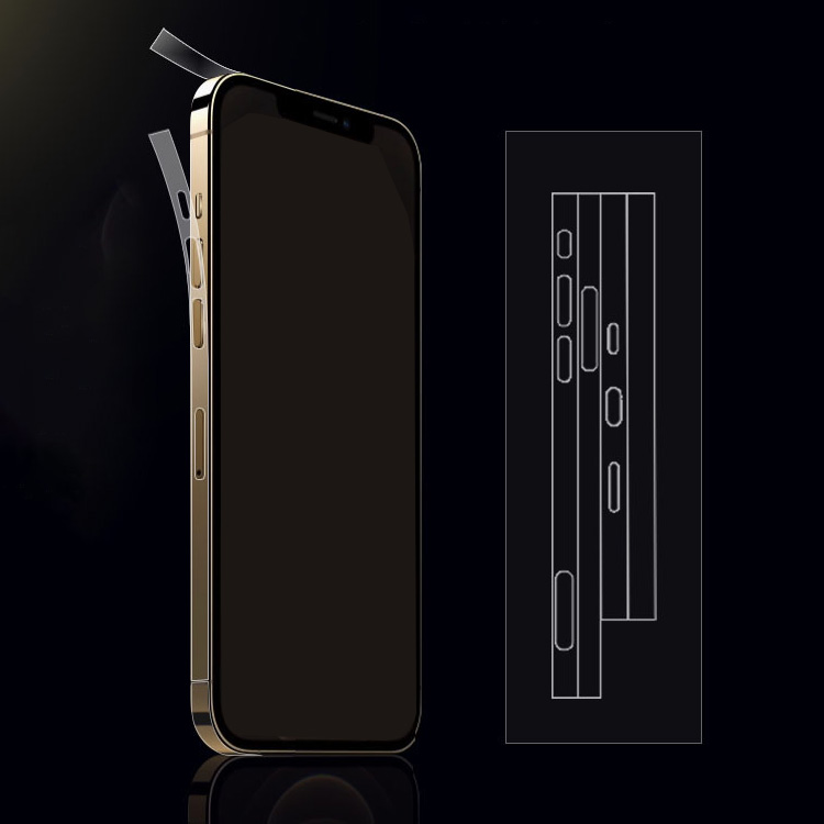 iPhone15 保護フィルム 2枚セット 側面保護フィルム 光沢/マット