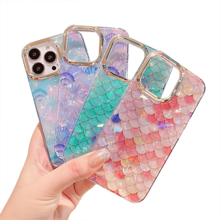 iPhone15 �P�[�X �ϏՌ� �J�o�[ �O���f�[�V���� �}�[���[�h�� ���炫�� �O���b�^�[ ���f�B�[�X TPU �\�t�g�P�[�X Apple iPhone 15 Plus/15 Pro/15 Pro Max