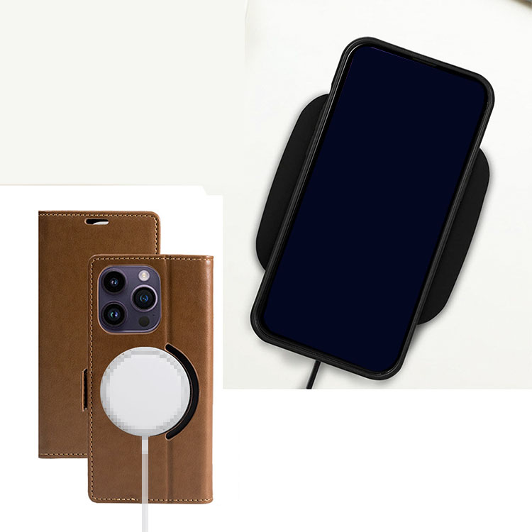 アイフォンx ケース 手帳型 ワイヤレス充電対応（スマホケース、カバー