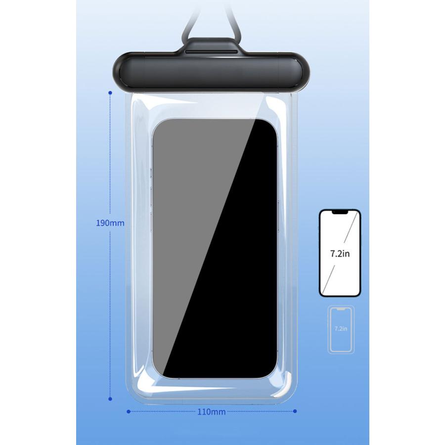iPhone15 シリーズ 防水ケース/カバー 防水ケース TPU 透明薄型 ストラップ付き おすすめ おしゃれ iPhone 15 Plus/15 Pro/15 Pro Max｜keitaiichiba｜04