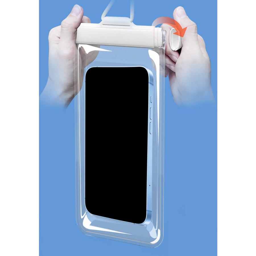 iPhone15 シリーズ 防水ケース/カバー 防水ケース TPU 透明薄型 ストラップ付き おすすめ おしゃれ iPhone 15 Plus/15 Pro/15 Pro Max｜keitaiichiba｜05