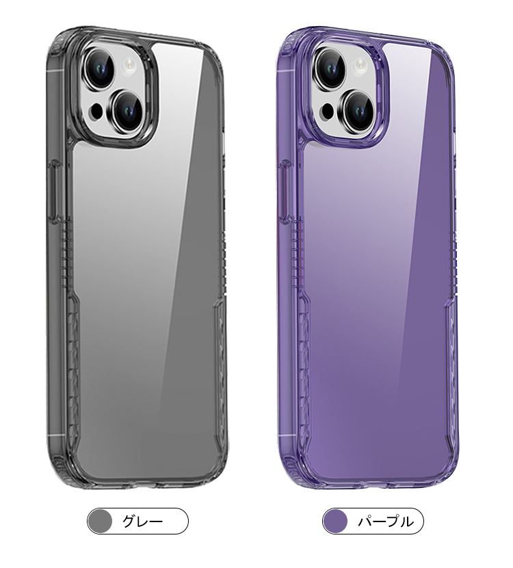 iPhone15 ケース カバー 耐衝撃 カバー TPU&アクリル 透明ケース 角 保護 コーナーバンパー おすすめ おしゃれ スマートフォンケース/カバー iPhone 15｜keitaiichiba｜08