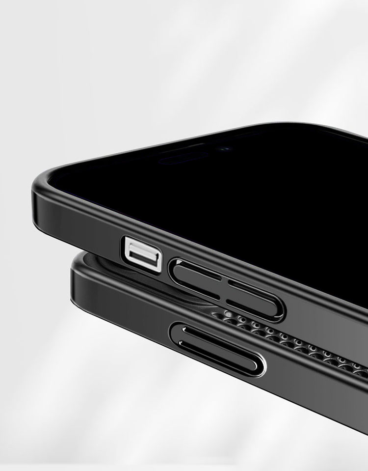 iPhone15 ケース 耐衝撃 カバー 一体型カメラレンズ保護 強化ガラスフィルム付き メッシュ プラスチック ハードケース iPhone 15 Plus/15 Pro/15 Pro Max｜keitaiichiba｜03