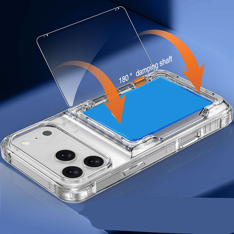 iPhone17 クリアケース カバー クリア 透明 カード収納 TPU +