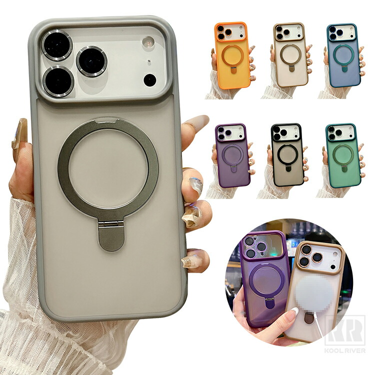 iPhone 18 �P�[�X ������ �}�b�g�d�l �J�o�[ 18Pro/18ProMax/Air 2 Qi�[�d ���C�����X�[�d �Ή� �����Y�J�o�[�t�� ��̌^�����O�t�� �X�^���h�@�\ �������