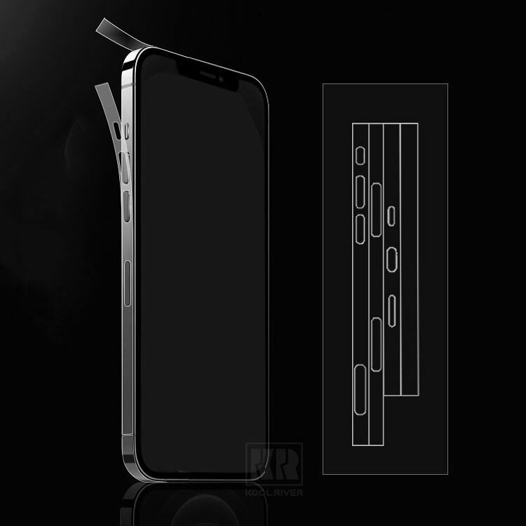 ii phone Air【最大容量99%,未使用充電コード,交換フィルム付】 iPhone18 保護フィルム 2セット 合計8枚入 側面保護フィルム iPhone 18