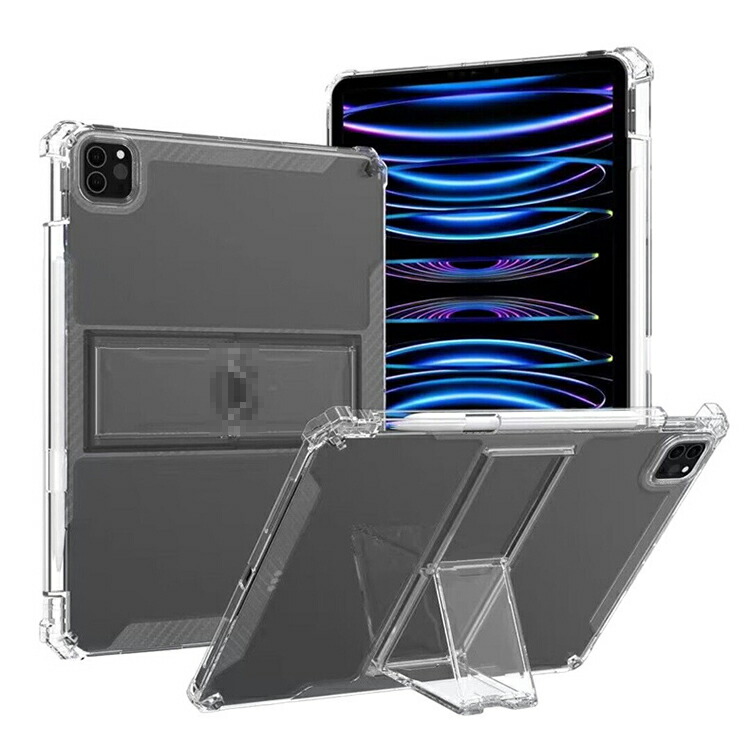 iPad Pro ケース 13インチ Air 2024 第6世代 耐衝撃 カバー 透明 TPU