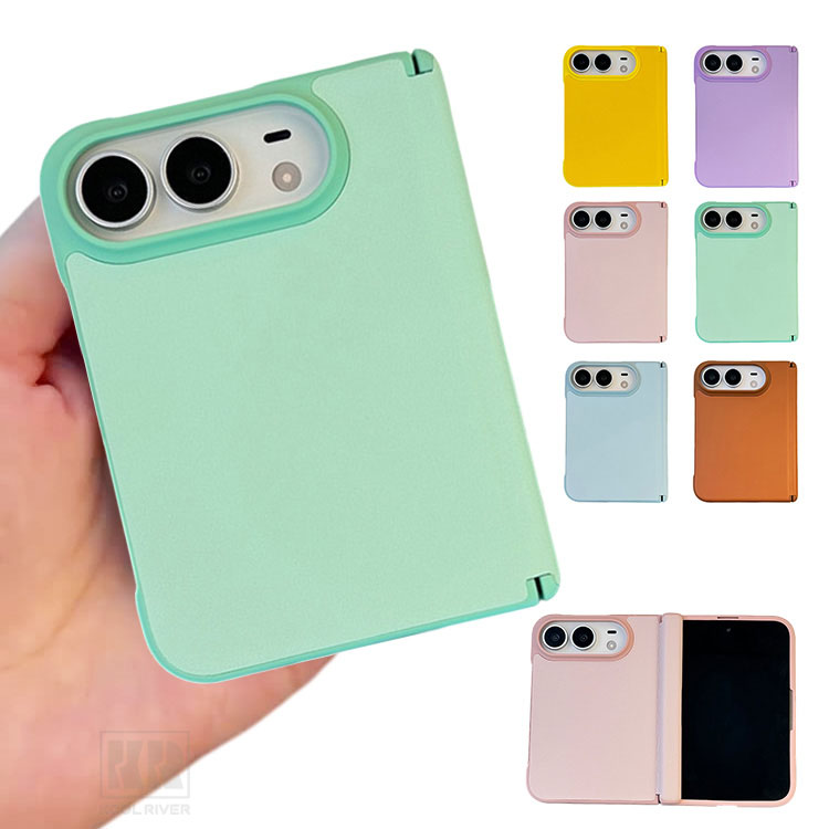 iPhone Duo �P�[�X �J�o�[ �܂肽���݌^ �v���X�`�b�N+PU���U�[ ���킢�� ���� ������ �V���v�� Apple �A�b�v�� �A�C�t�H�� �f���I �ی�P�[�X