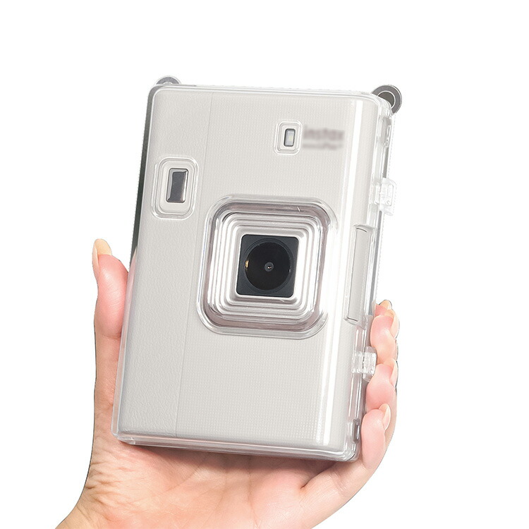 チェキ LiPlay+ ケース PC硬? 耐衝撃 クリアケース ショルダー