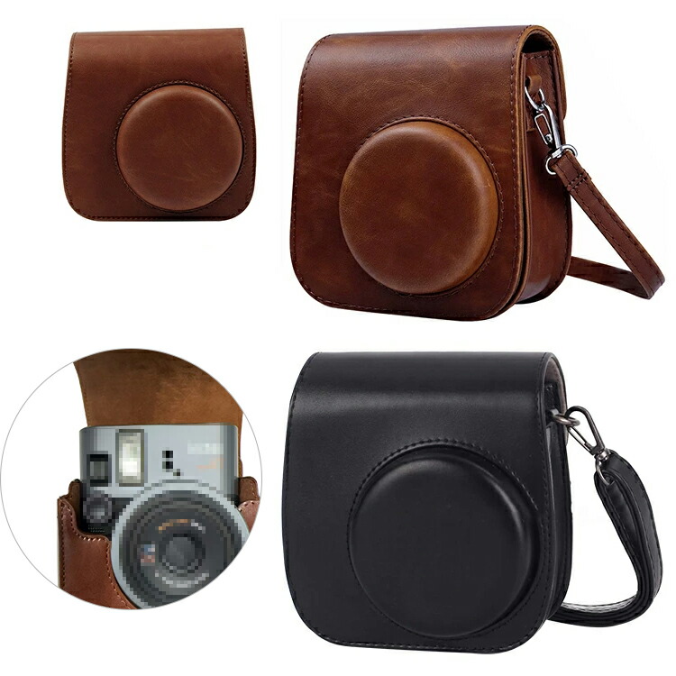 instax mini 41 �P�[�X �J�o�[ �V�����_�[�X�g���b�v�t�� PU���U�[ ���f�B�[�X ���|�� �J�[�h���[ �J�����o�b�O �J�����P�[�X FUJIFILM