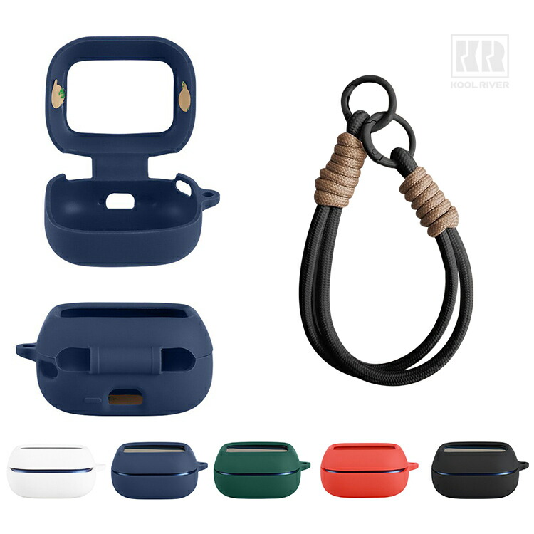 Insta JBL LIVE BUDS�Ή� 4 �P�[�X �V���R�� �V���v�� �ی�J�o�[ �X�g���b�v�t�� �\�t�g �P�[�X ���C�����X�C���z�� �������� ������� �J�o�[ ���h�~