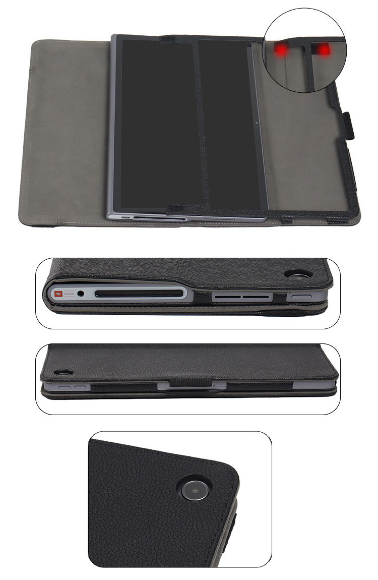 Lenovo Tab Plus ケース 11.5インチ カバー PUレザー 手帳型 持ち手