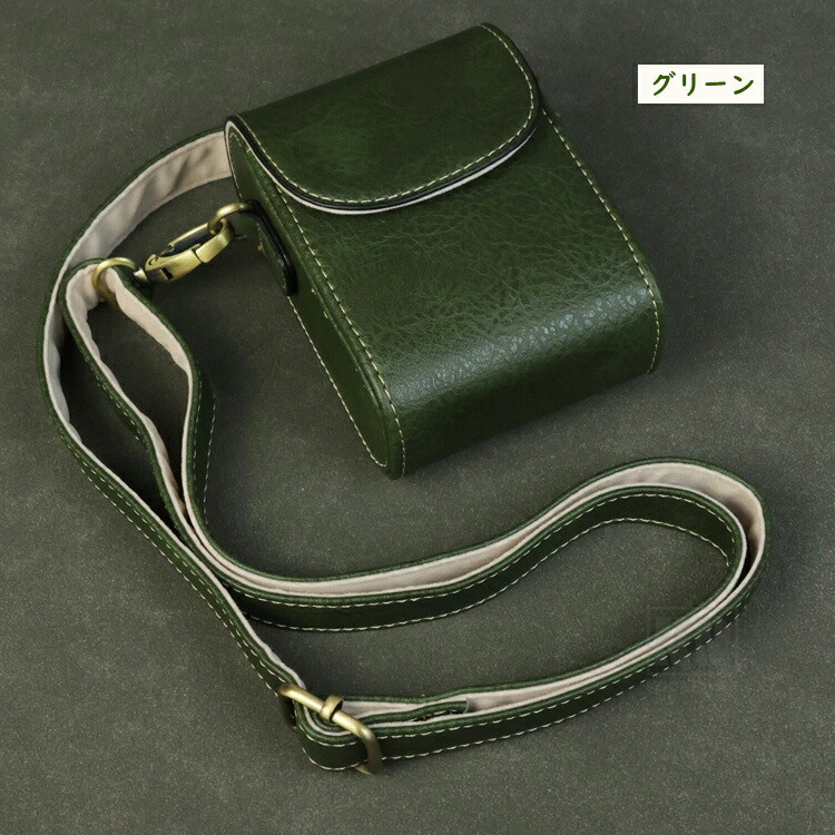 CANON IXY 650 m ケース カバー ショルダーストラップ付き PUレザー