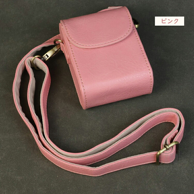 CANON IXY 650 m ケース カバー ショルダーストラップ付き PUレザー