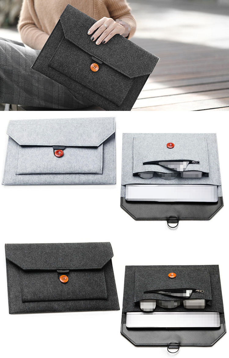 Surface Laptop Studio / Studio 2 ケース カバー フェルト カバン型 バッグ型 シンプル ポケット付き セカンドバッグ型 サーフェス ラップトップ スタジオ｜keitaiichiba｜04