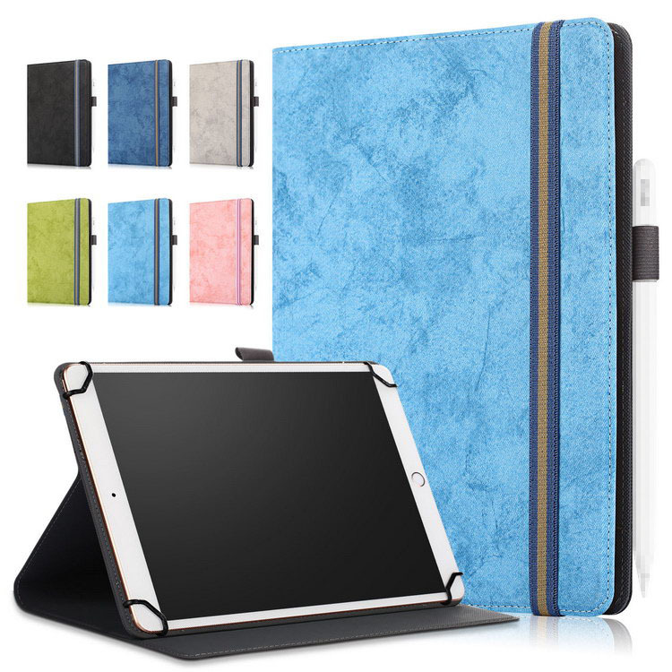 TECLAST M40SE/M40Pro/TLA007 (2021���f��) 10.1�C���` �P�[�X �X�^���h�@�\ �蒠�^ ���킢�� �P�[�X �Ռ��z�� �ی�P�[�X PU���U�[ TECLAST
