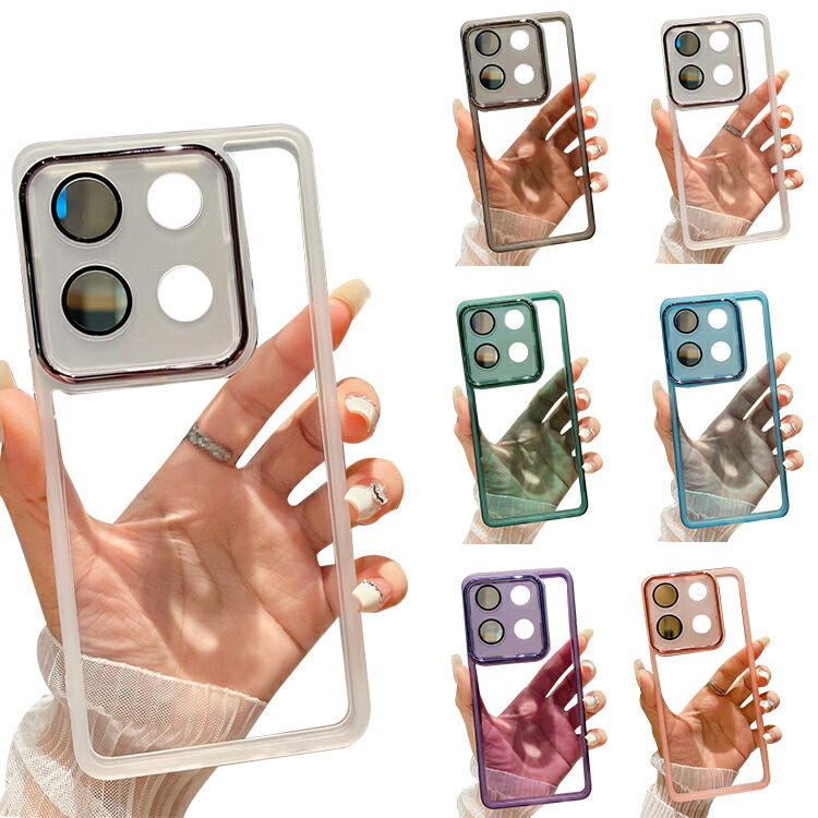 Motorola edge 50 neo �P�[�X �N���A �J�o�[ ��̌^�J���������Y�ی� �����K���X �N���A ���� TPU �\�t�g�P�[�X �X�g���b�v�� �V���v�� ���� ������