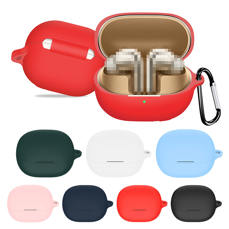 Xiaomi Buds 4 Pro ケース シリコン カバー カラビナ付き Xiaomi Buds 4 Pro ケース シリコン カバー カラビナ付き