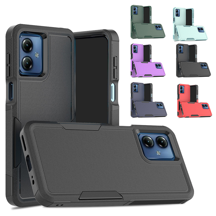 moto g64 5G ケース g64y 背面PUレザーケース+プラスチック