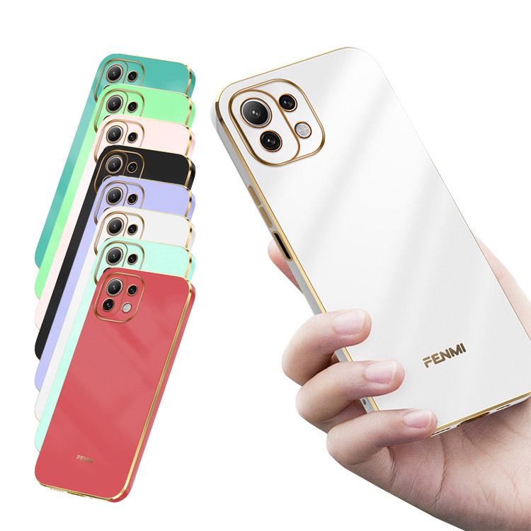 Xiaomi Mi 11 Lite 5G ケース シンプル メッキ なめらか 保護ケース 