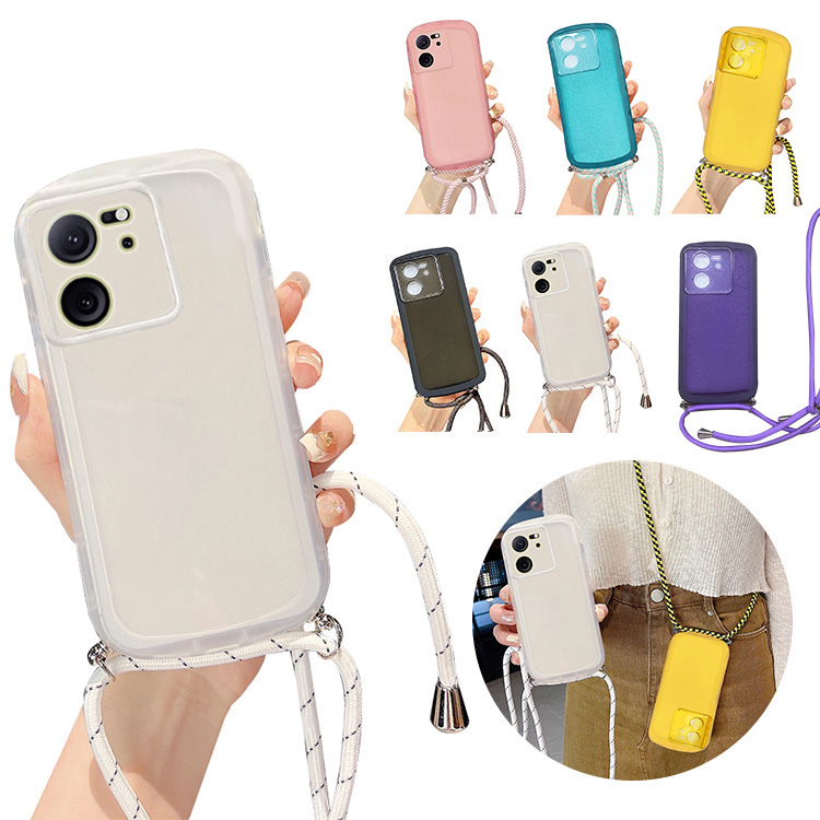 Xiaomi 13T ケース Pro /カバー クリア 透明 スマホショルダー