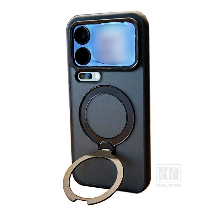 Xiaomi 17 �P�[�X 17 Pro/17 Pro Max �J�o�[ �w�ʔ����� �}�b�g �n�[�h�P�[�X TPU+�v���X�`�b�N ��̌^�����O�t�� �X�^���h�@�\ ���� �V���I�~