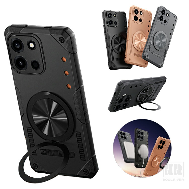 Xiaomi 17T �P�[�X �ϏՌ� 17TPro �J�o�[ Qi�[�d ���C�����X�[�d ��̌^�����O�t�� �X�^���h�@�\ �}�O�l�b�g���ԍڃz���_�[�Ή� �p �ی� �R�[�i�[�o���p�[