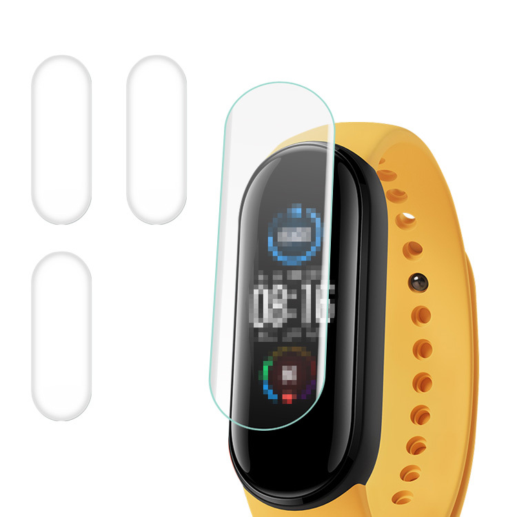 Xiaomi Mi band 6 �X�}�[�g�u���X���b�g��ʕی�t�B���� 3���Z�b�g PET�f�� �V���I�~ Mi �X�}�[�g�o���h6 �t���ی�t�B���� �ی�V�[�g������ �t���ی�