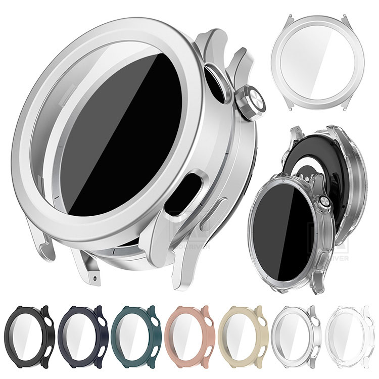 Xiaomi Watch S5�Ή� �P�[�X 46mm �J�o�[ �t���ʋ����K���X �S�ʕی� �t���ی�P�[�X �P�F/�N���A �t�B������� �n�[�h�P�[�X ���� �V���I�~