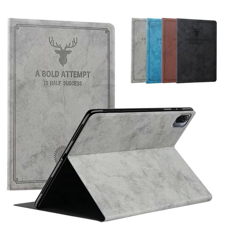 Xiaomi Pad 5 / Pad 5 Pro (2021���f��) 11�C���` �P�[�X/�J�o�[ �蒠 �Ռ��z�� �X�^���h�@�\ �V���I�~ �蒠�^ ���킢�� ���U�[ �V���v�� �^�u���b�g�K�[�h
