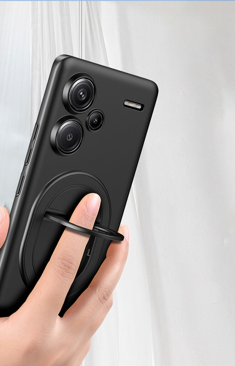 Xiaomi Redmi Note 13 Pro+ 5G 本体 ケース付き Redmi Note 13 Pro+ 5G ケース 耐衝撃 カバー 一体型スマホリング付き