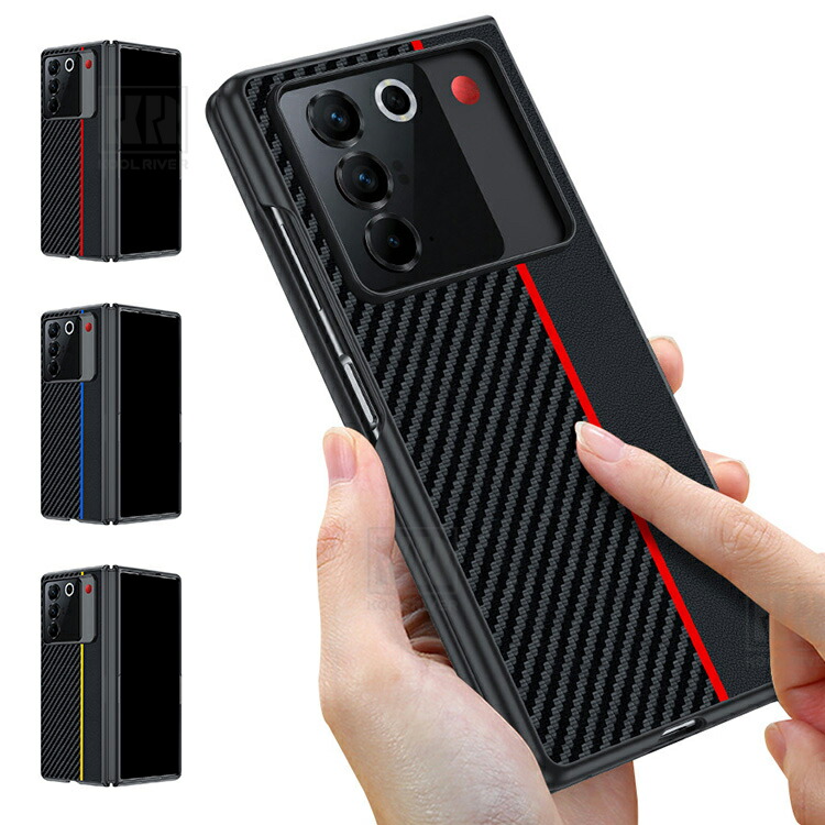 nubia Fold �P�[�X �ϏՌ� �J�o�[ PU���U�[ �J�[�{���� �w�ʃP�[�X ZTE �k�r�A �t�H�[���h �A���h���C�h �������� �������