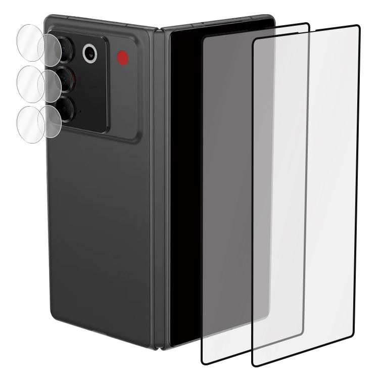 nubia Fold �K���X�t�B���� �����K���X 2�Z�b�g ���v8���� �����Y�ی�t�B����+�T�u�f�B�X�v���C�t���ی�t�B���� �t���ی�t�B���� �J���������Y