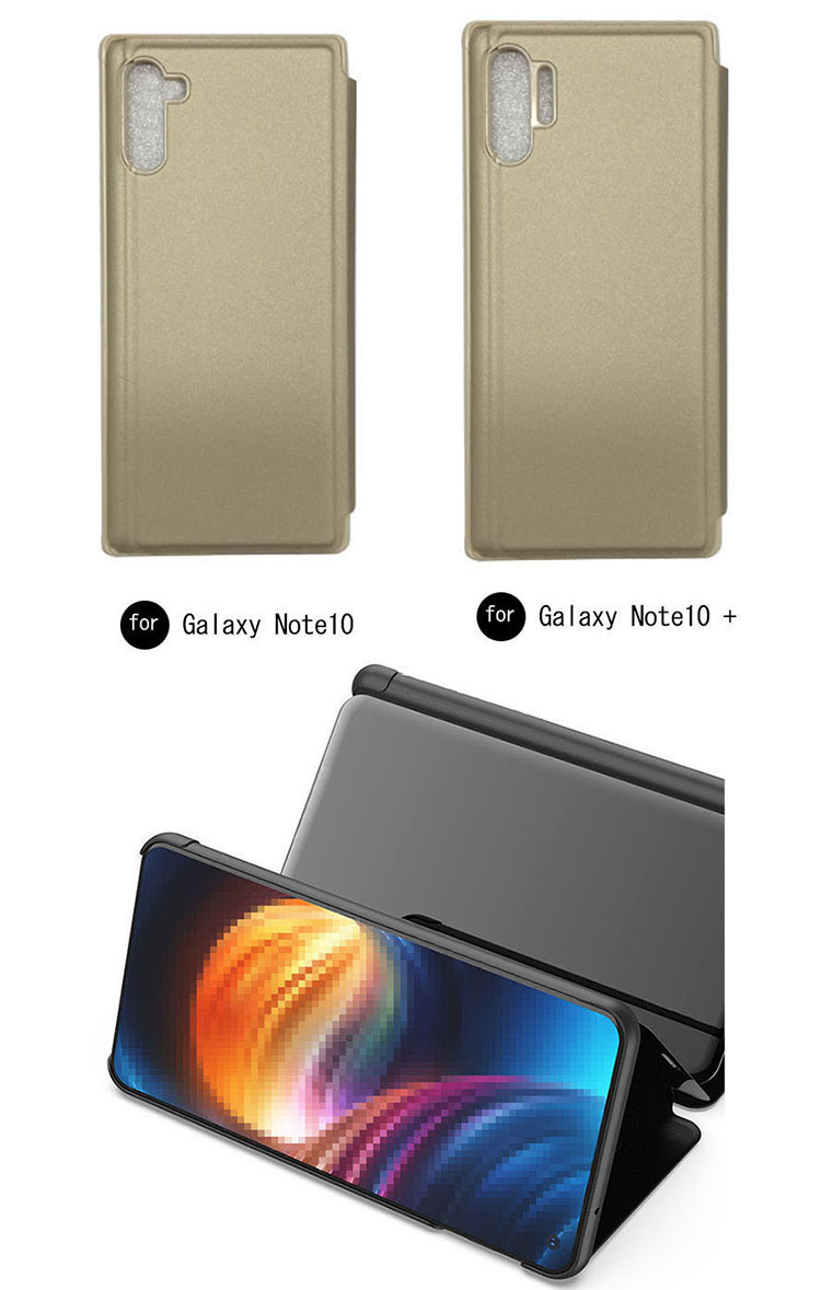 Samsung Galaxy Note10/ Note10+ ケース/カバー 2つ折り 液晶保護 パネル 半透明 サムスン ギャラクシー ノート10 ノート10+ ケース/カバー おすすめ｜keitaiichiba｜03