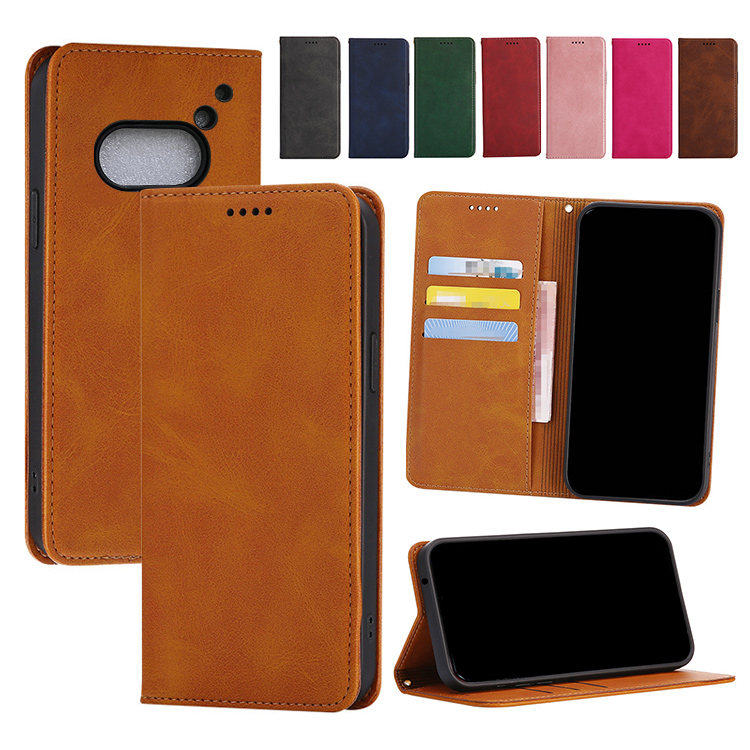 Nothing Phone 2a �P�[�X �蒠�^ ���킢�� �}�O�l�b�g���� �J�o�[ �X�g���b�v�� �X�^���h�@�\ �J�[�h���[ PU���U�[ �i�b�V���O �t�H�� 2a �蒠�^ ���U�[�P�[�X