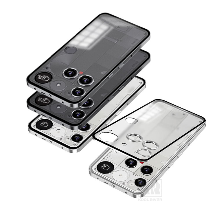 Nothing Phone 3 �P�[�X �J�o�[ �A���~�o���p�[ �}�O�l�b�g�ő��� �w�ʔ����� �w�ʃp�l���t�� ���������� �i�b�V���O �t�H��3 �A���~�T�C�h�o���p�[