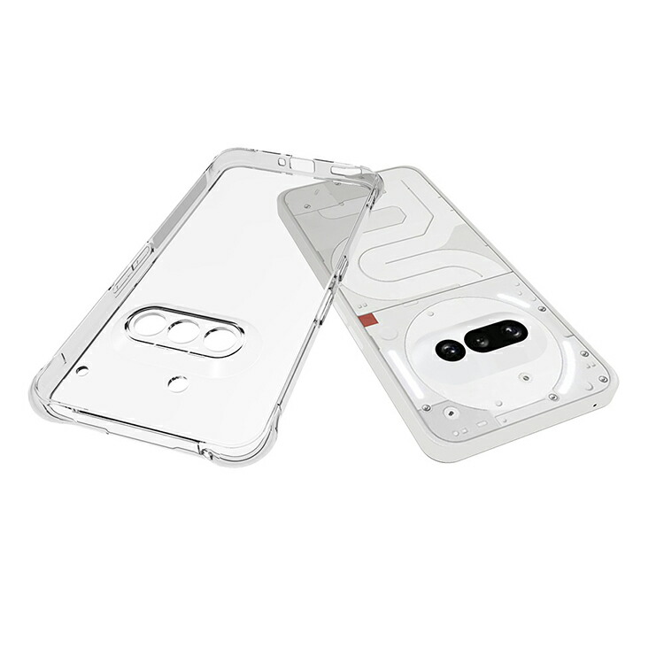 Nothing Phone 3a ケース クリア カバー 耐衝撃 透明 TPU ソフト 角