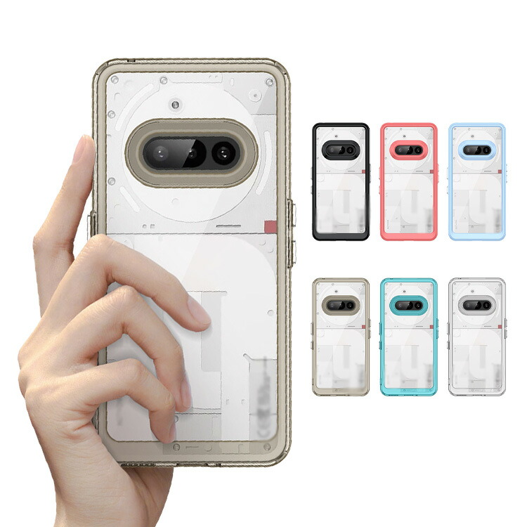 Nothing Phone 3a �N���A�P�[�X ���� �J�o�[ �ϏՌ� �P�[�X/�J�o�[ TPU + �v���X�`�b�N �X�g���b�v�� �i�b�V���O �t�H��3a �������� �������