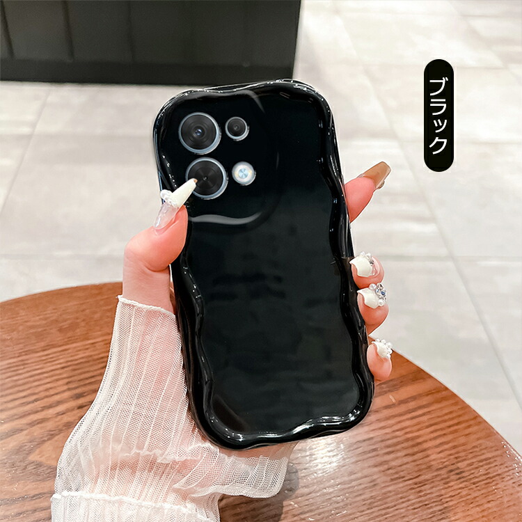 Redmi Note 13 Pro 5G ケース 耐衝撃 カバー クリア 透明 波状 TPU