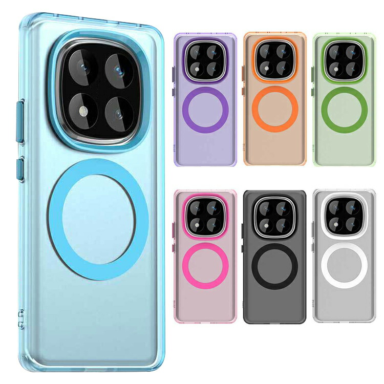 Redmi Note 14 �P�[�X Note 14 Pro 5G �J�o�[ �}�b�g ���킢��TPU+�v���X�`�b�N Qi�[�d ���C�����X�[�d �Ή� �X�g���b�v�� ���� �V���I�~ ���b�h�~�[