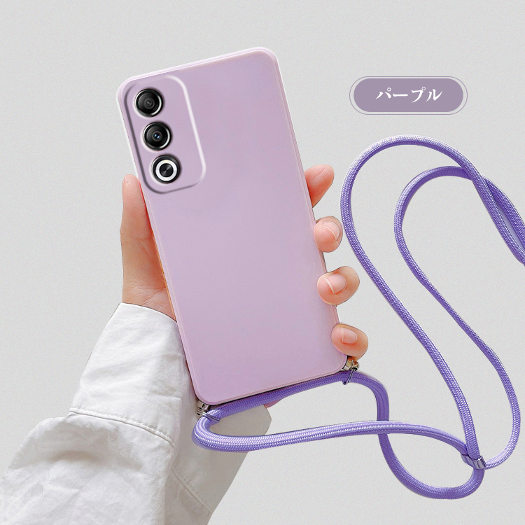 OPPO A3 5G ケース スマホショルダー カバー ショルダーストラップ