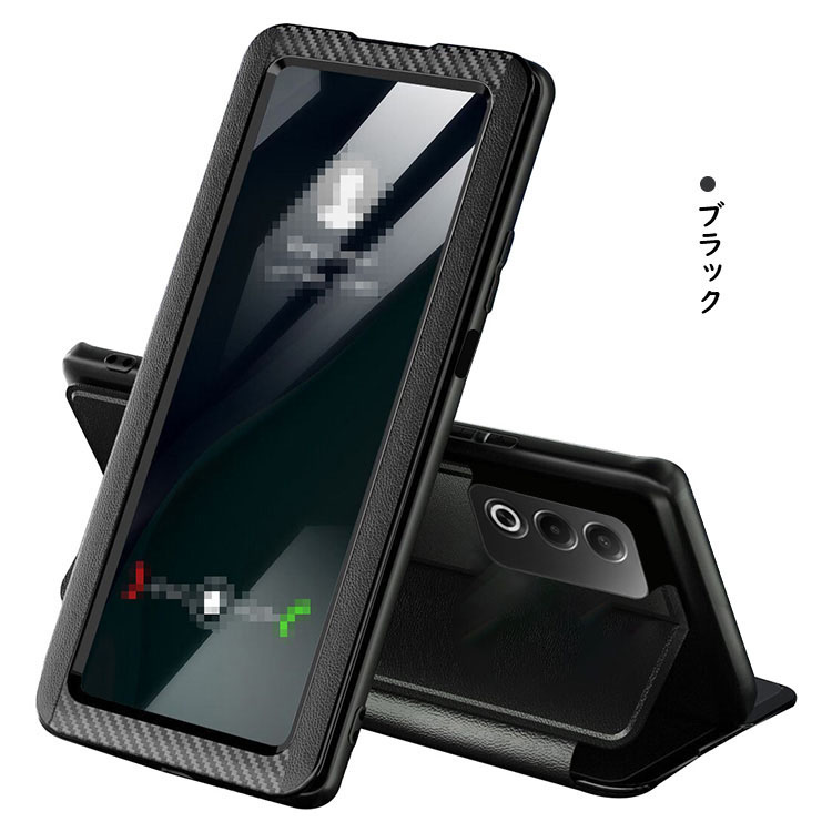 OPPO A3 5G ケース 手帳型 カバー 二つ折り PUレザー カーボン調 OPPO A3 5G ケース 手帳型 カバー 二つ折り PUレザー カーボン調