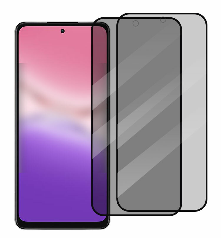 OPPO A5x 保護フィルム ガラスフィルム 覗き見防止 強化ガラス 2枚