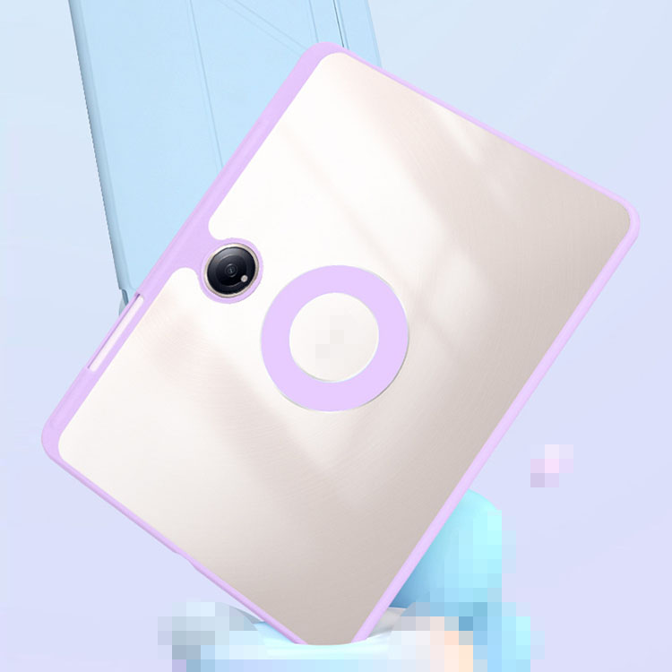 OPPO Pad Neo ケース 11.4インチ 手帳型 カバー PUレザー+アクリル 角